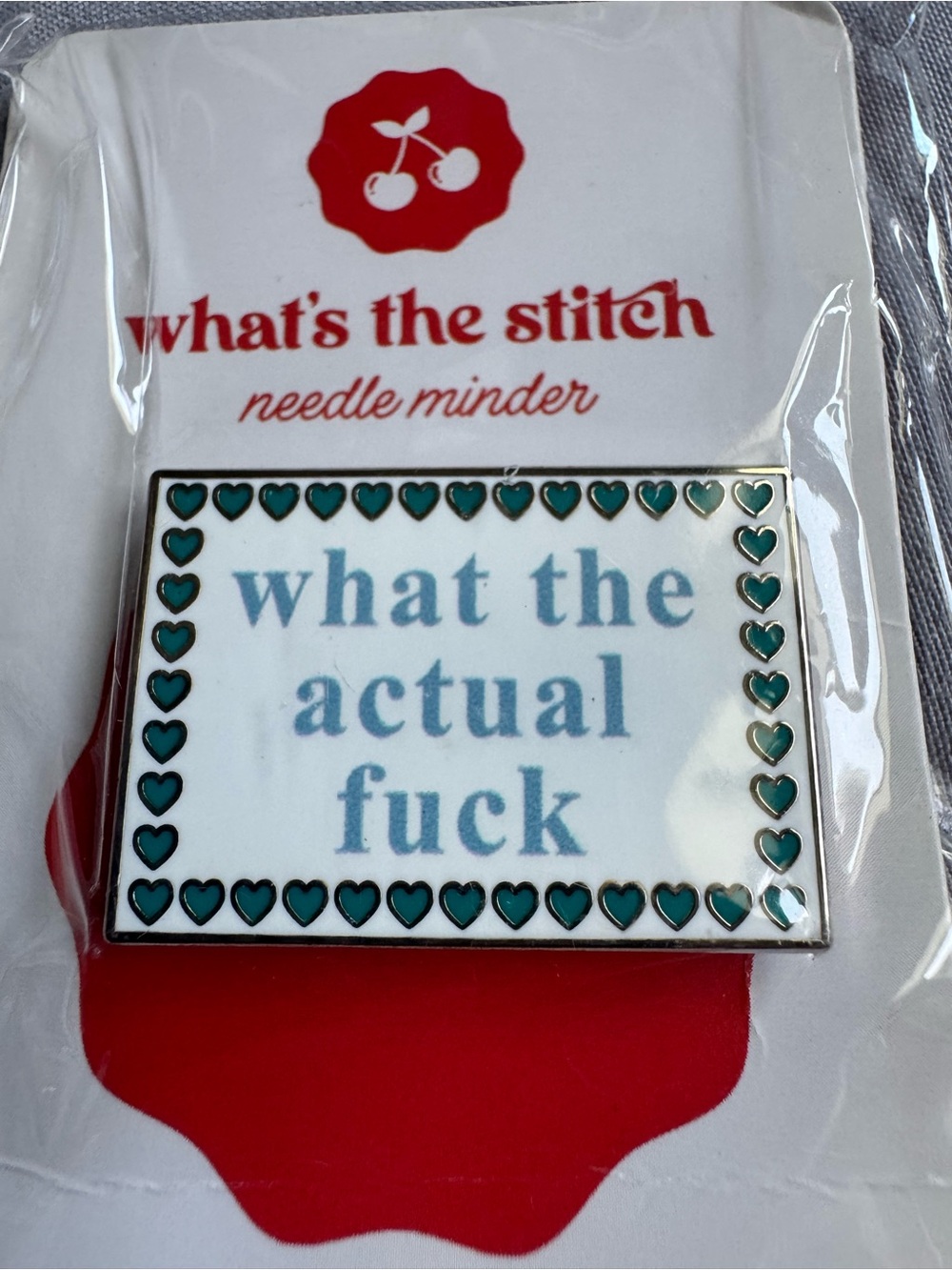 Whats The Stitch "What The Actual fk" Magnetic Needle Minder Cross Stitch Crafts